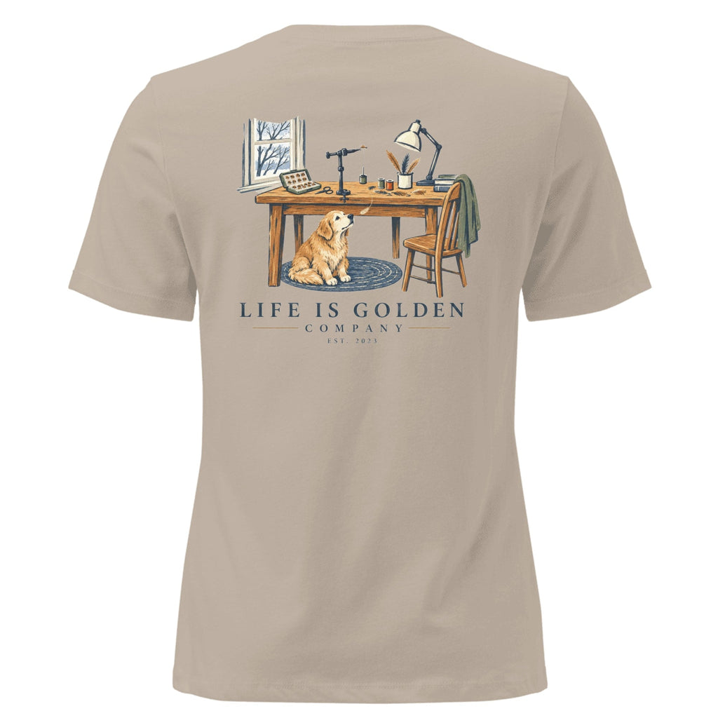 Tying for Spring Women's Relaxed Tee — Heather Stone