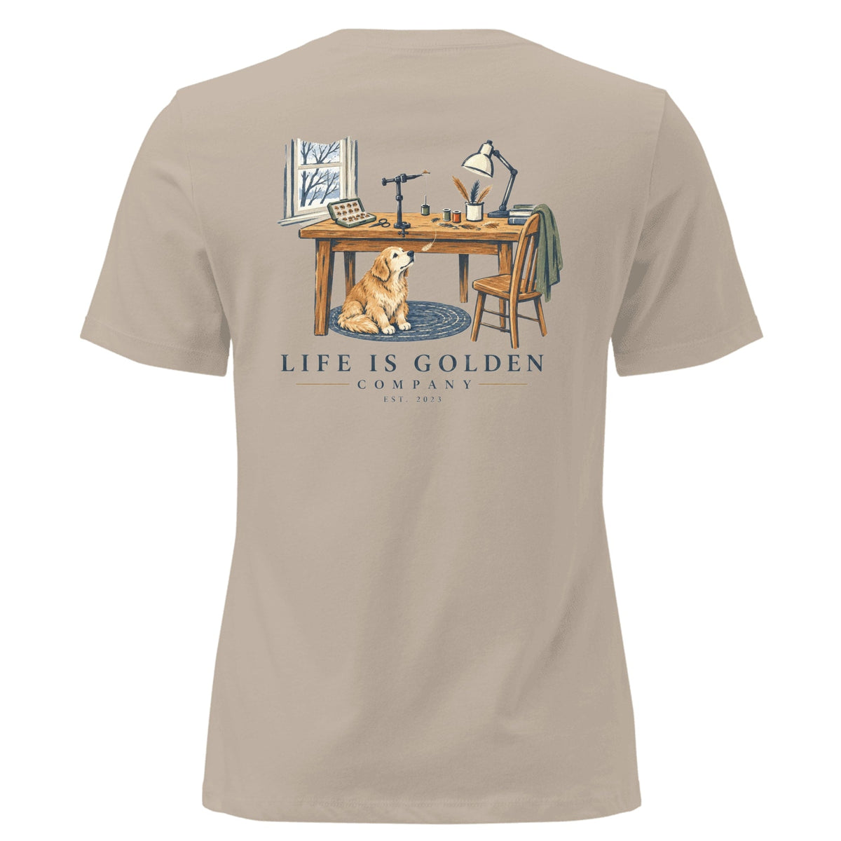 Tying for Spring Women's Relaxed Tee — Heather Stone