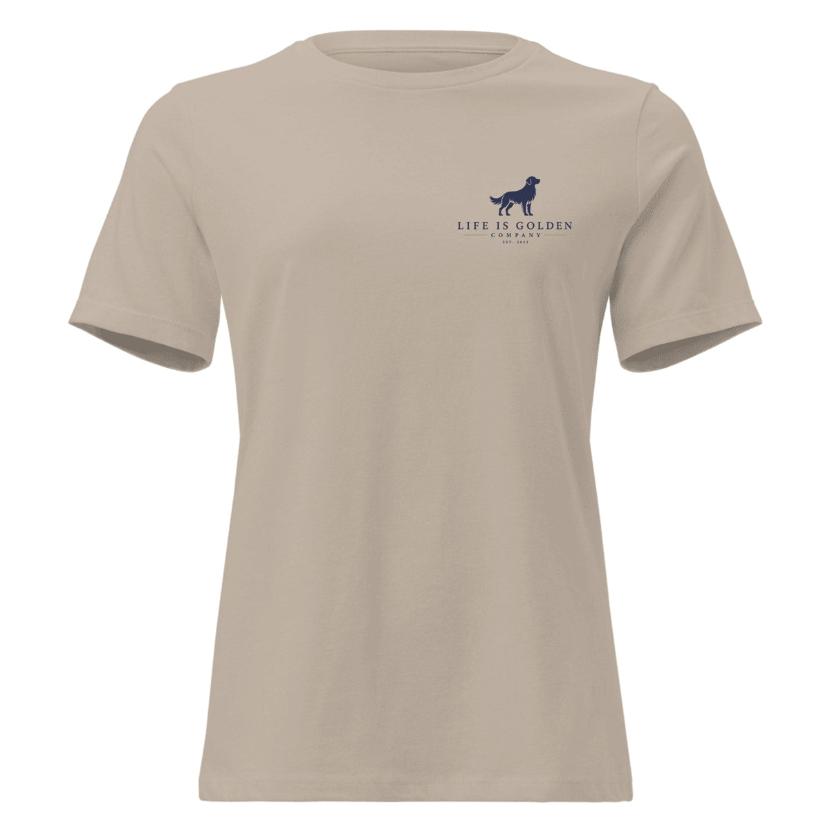 Tack Room Companion Women's Relaxed Tee — Heather Stone (front)