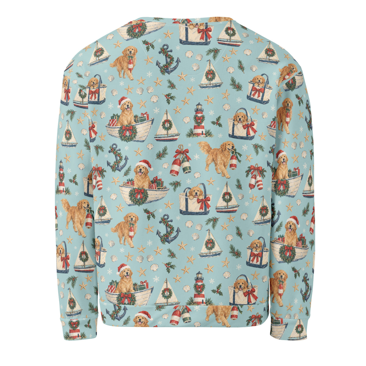Holiday Harbor Christmas Sweatshirt — Ghost Back