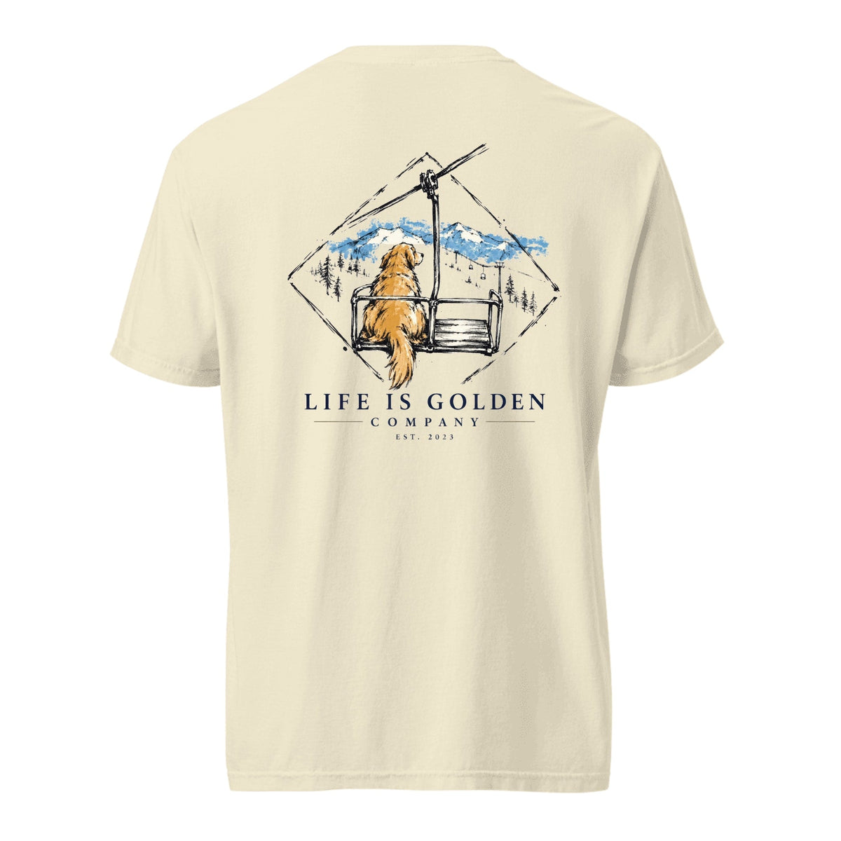 The Ride Up Heavyweight Tee — Ivory