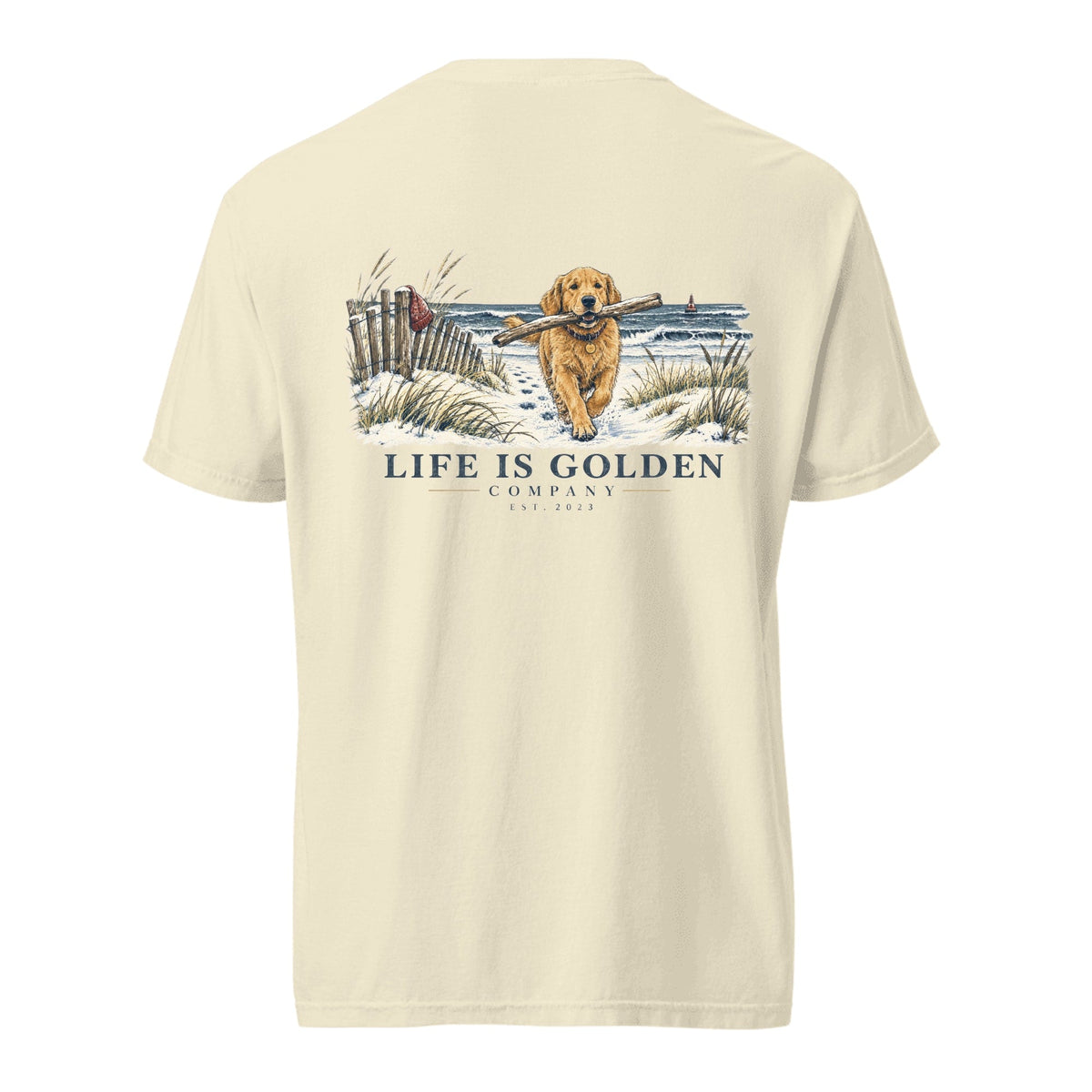 Driftwood Fetch Heavyweight Tee — Ivory