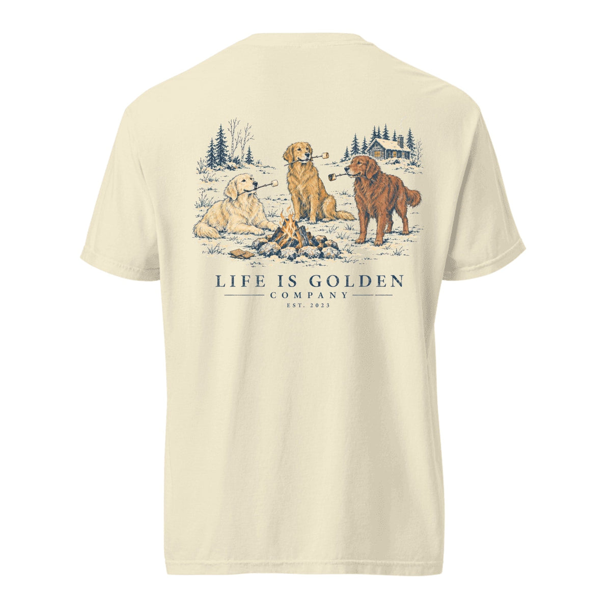 Toasted Goldens Heavyweight Tee — Ivory