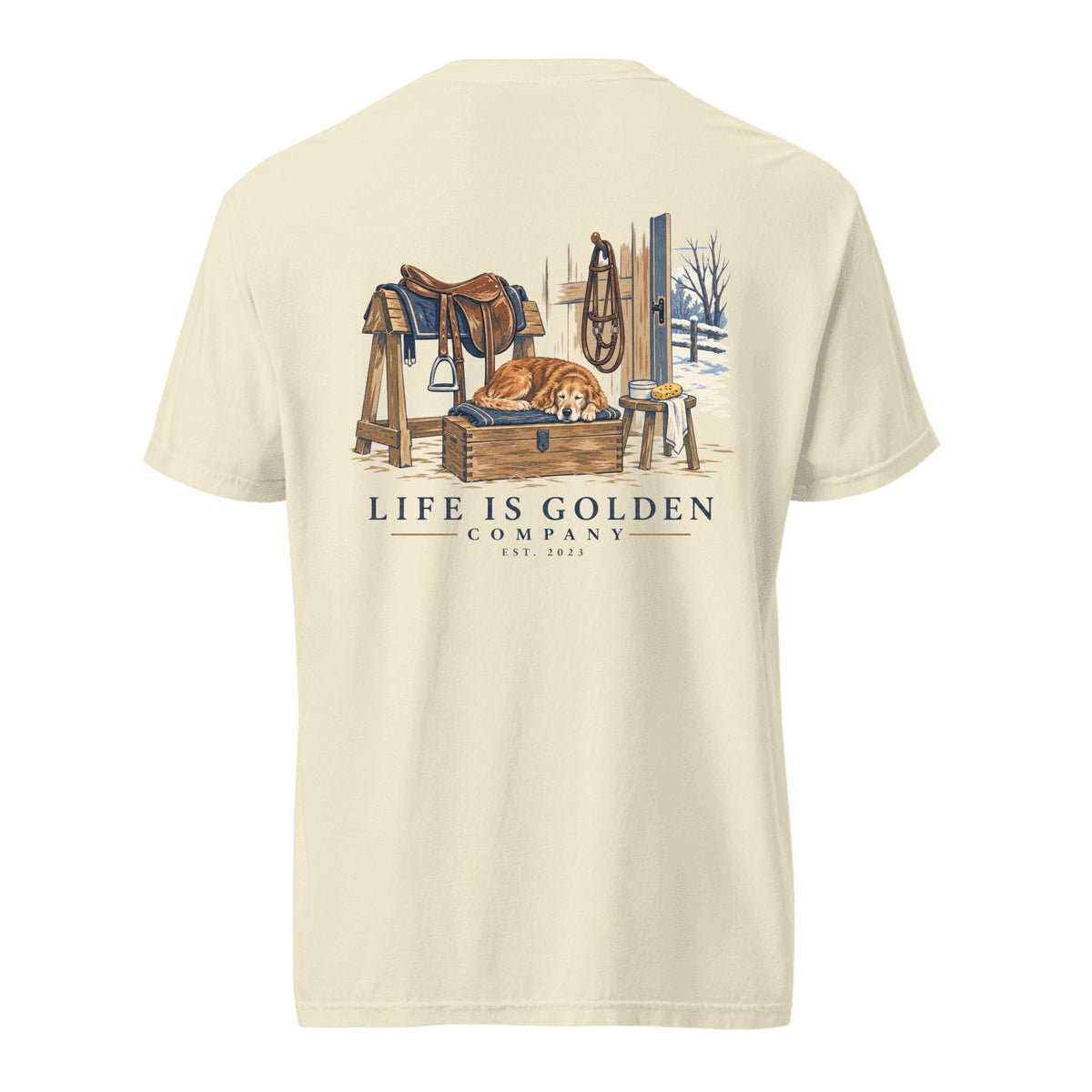 Tack Room Companion Heavyweight Tee — Ivory