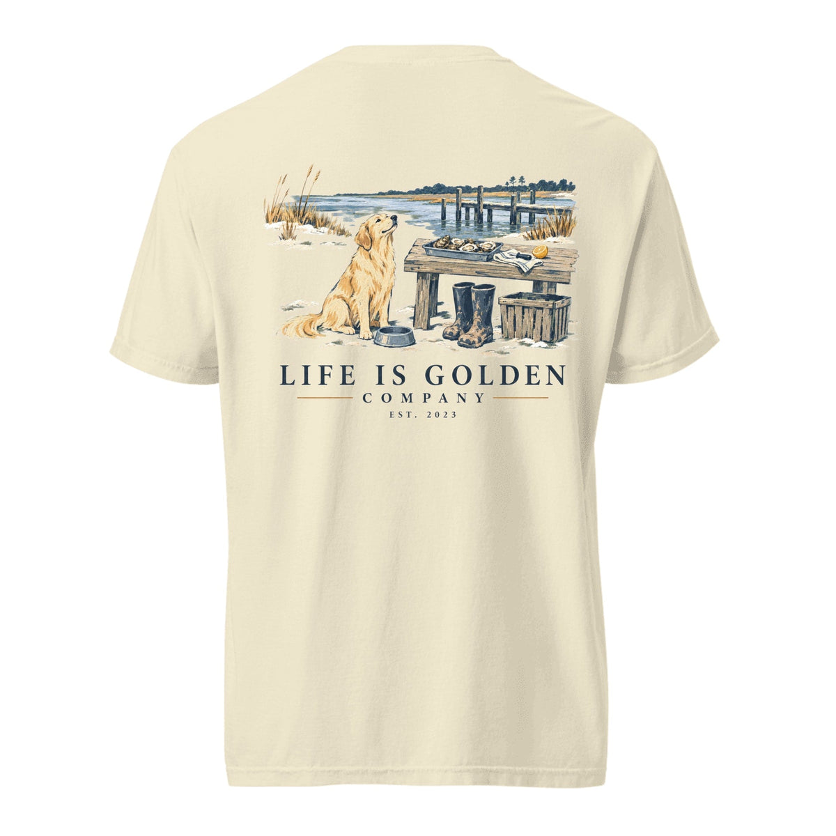 Oyster Shed Lunch Heavyweight Tee — Ivory