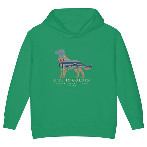 The Beach Day Golden Toddler Hoodie