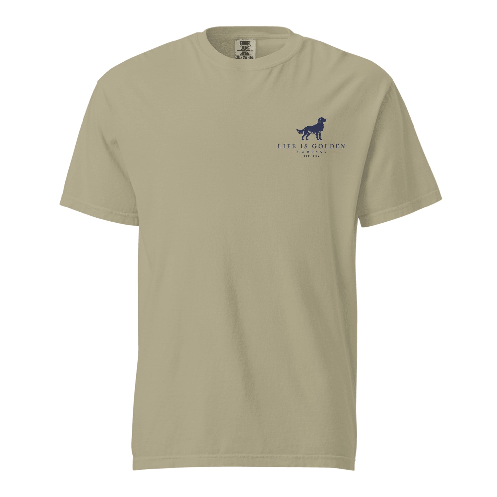 The Friday Night Lights Heavyweight Tee — Khaki (front)