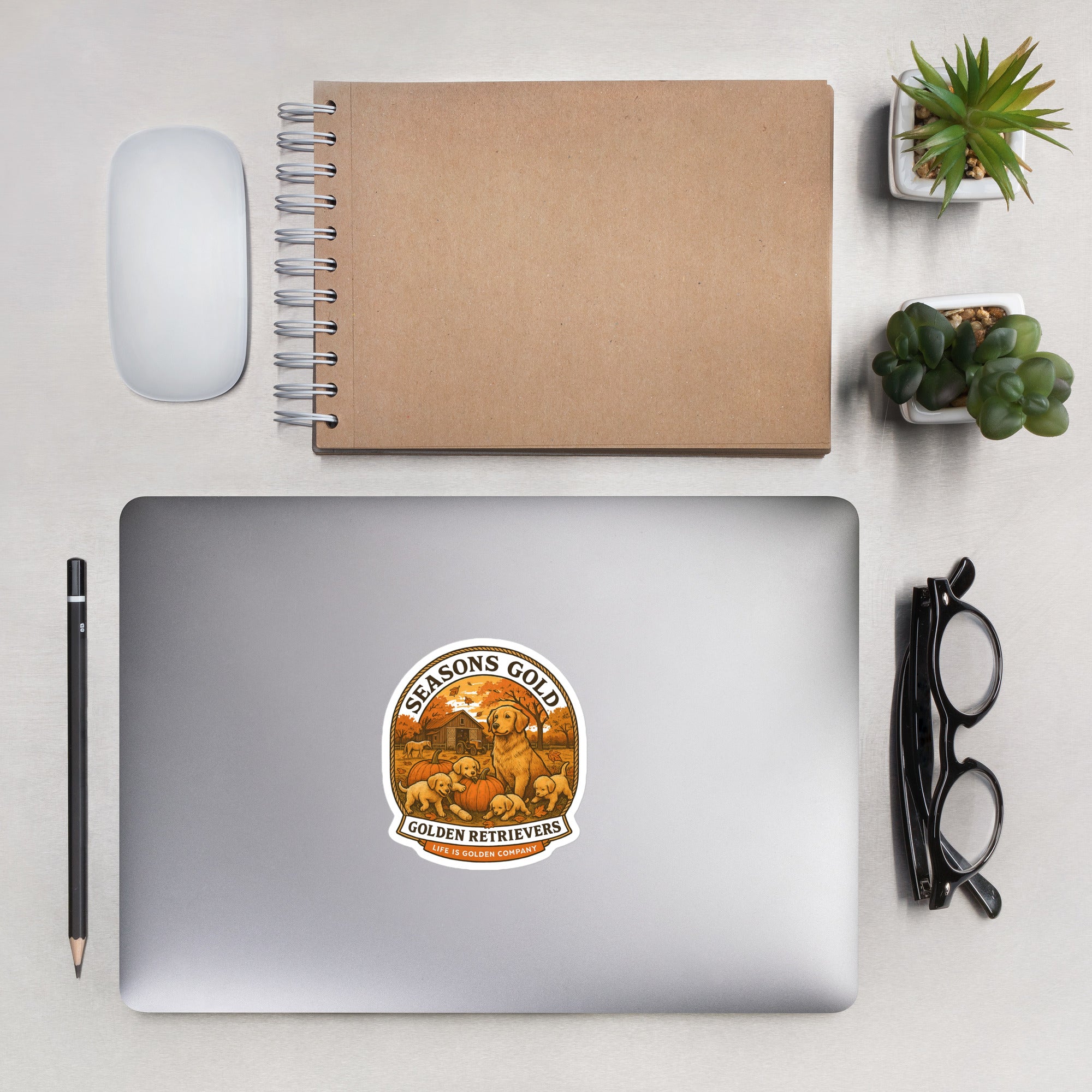 Seasons Gold Autumn Decal