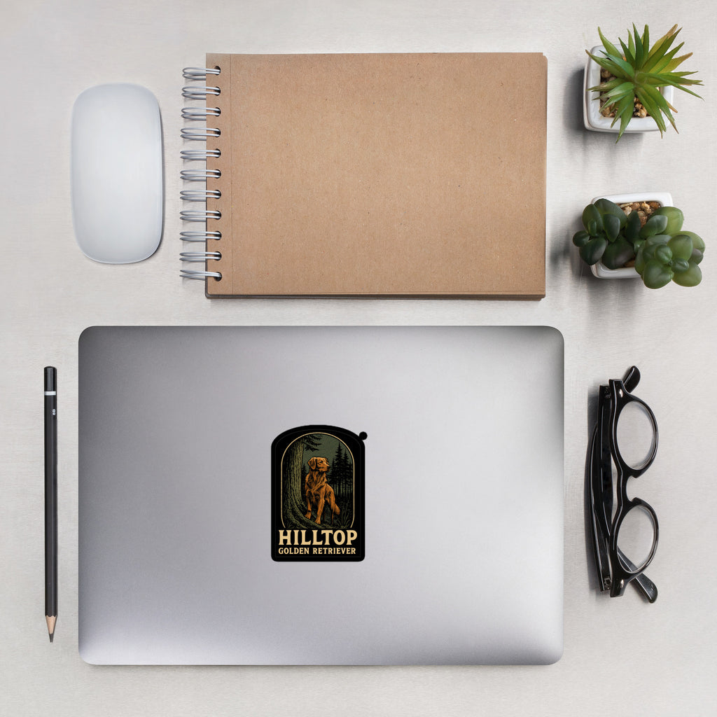 Hilltop Golden Retriever Decal