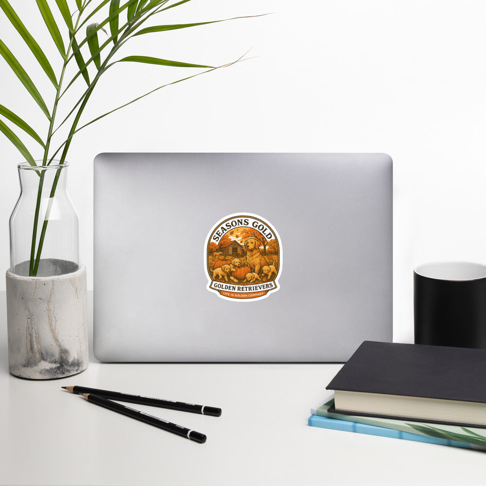 Seasons Gold Autumn Decal