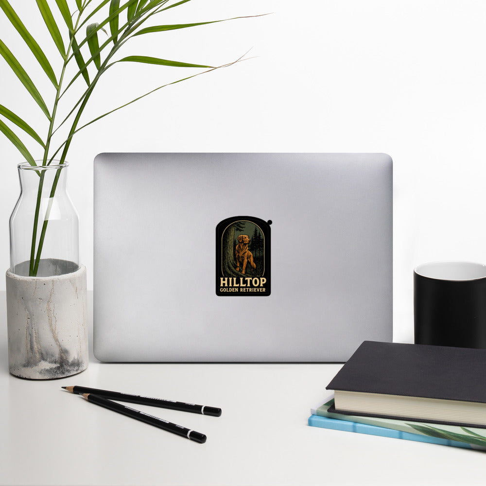 Hilltop Golden Retriever Decal