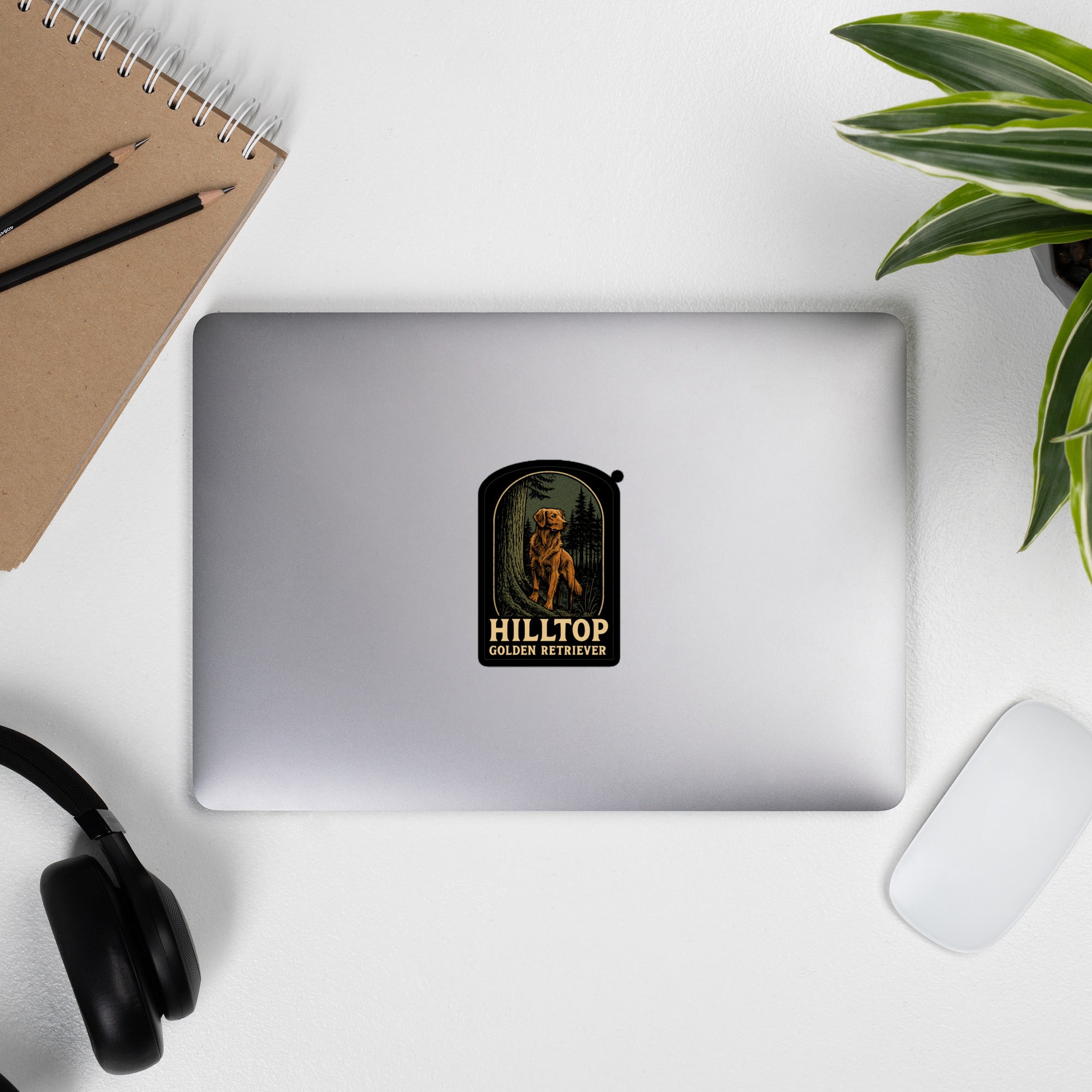 Hilltop Golden Retriever Decal