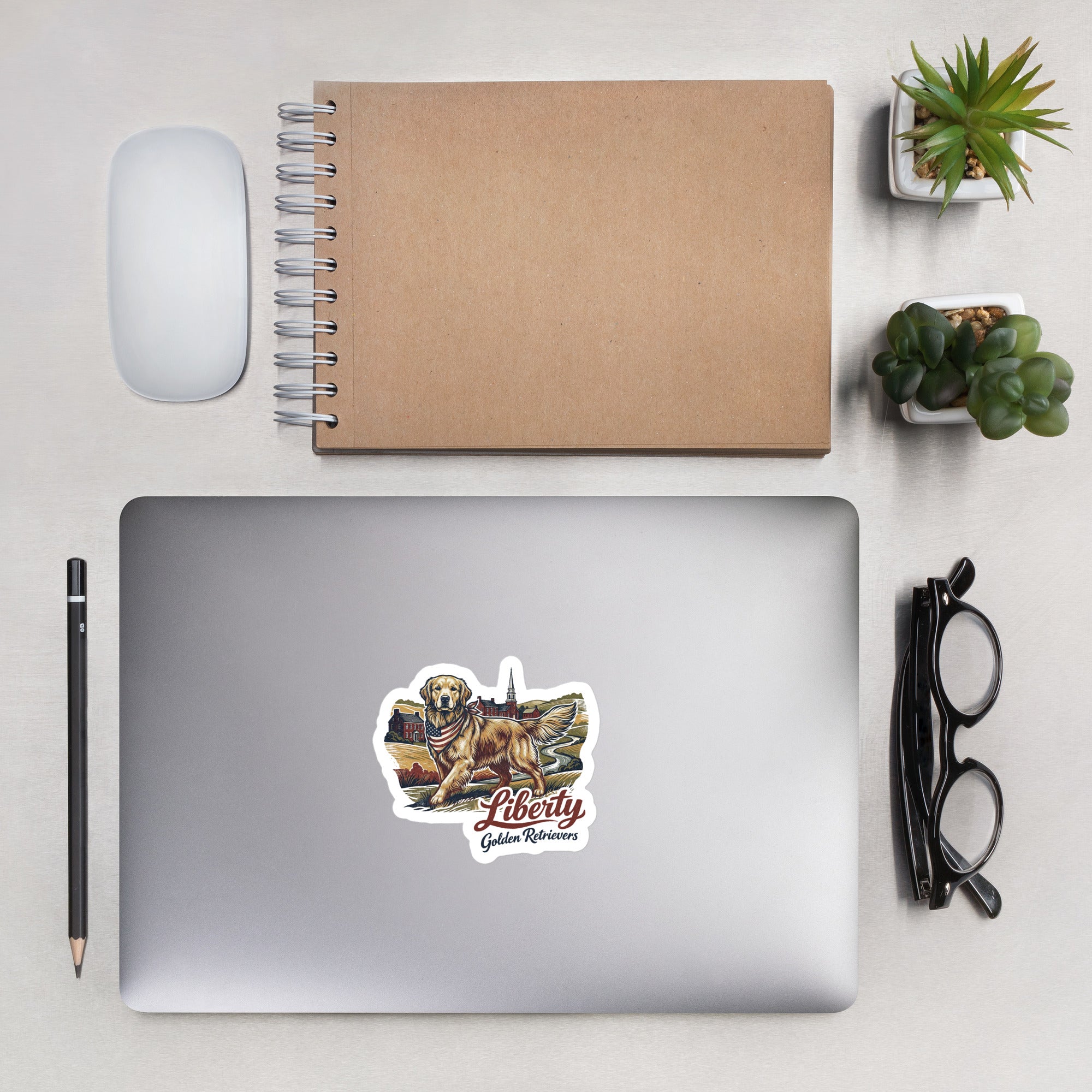 Liberty Golden Retrievers Decal