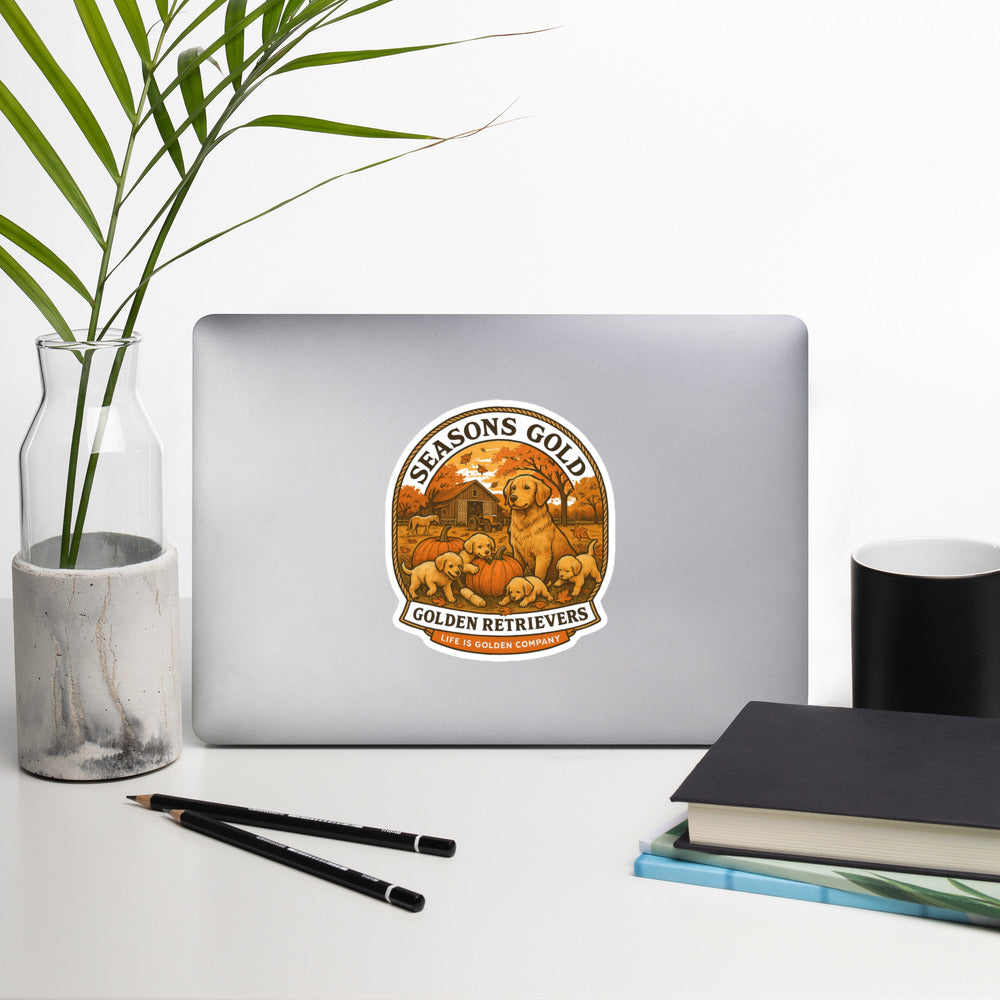 Seasons Gold Autumn Decal