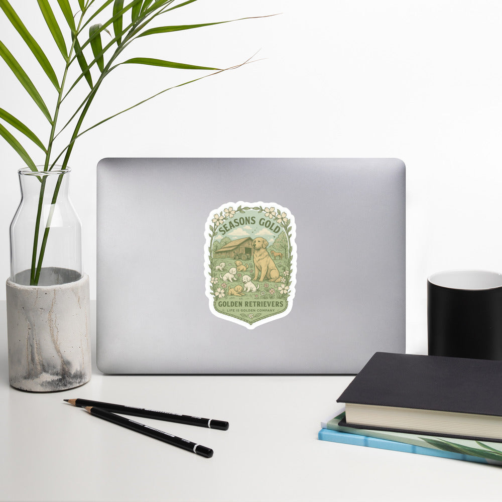 Seasons Gold Spring Decal
