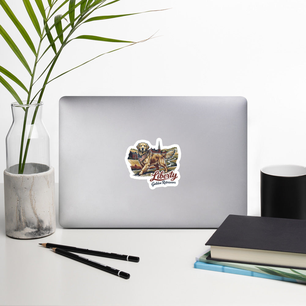 Liberty Golden Retrievers Decal