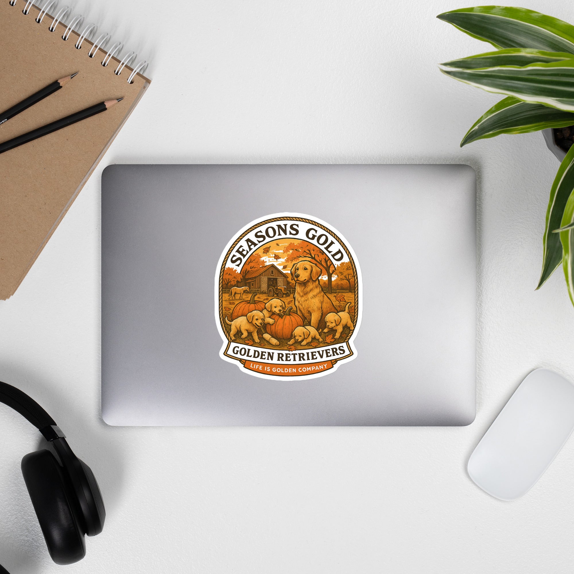 Seasons Gold Autumn Decal