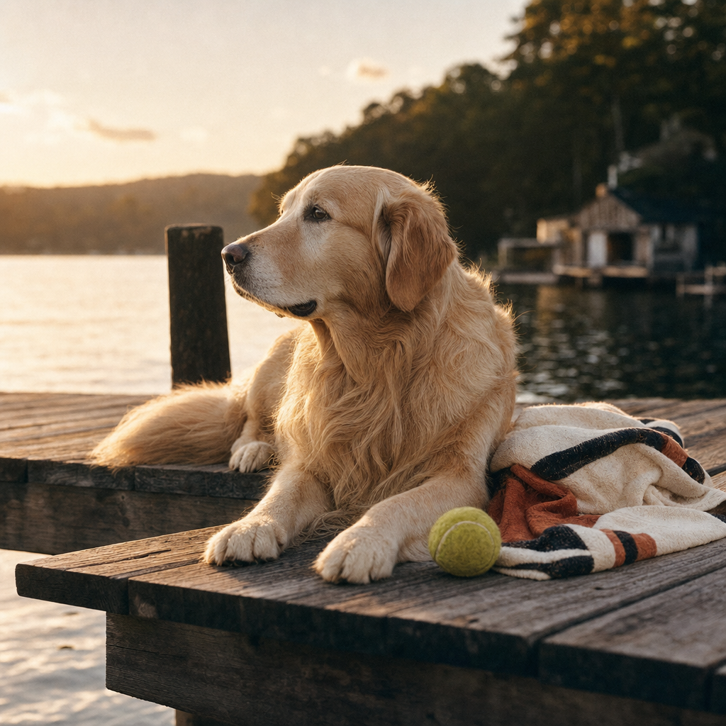 Dusk on the dock · last nap of the day