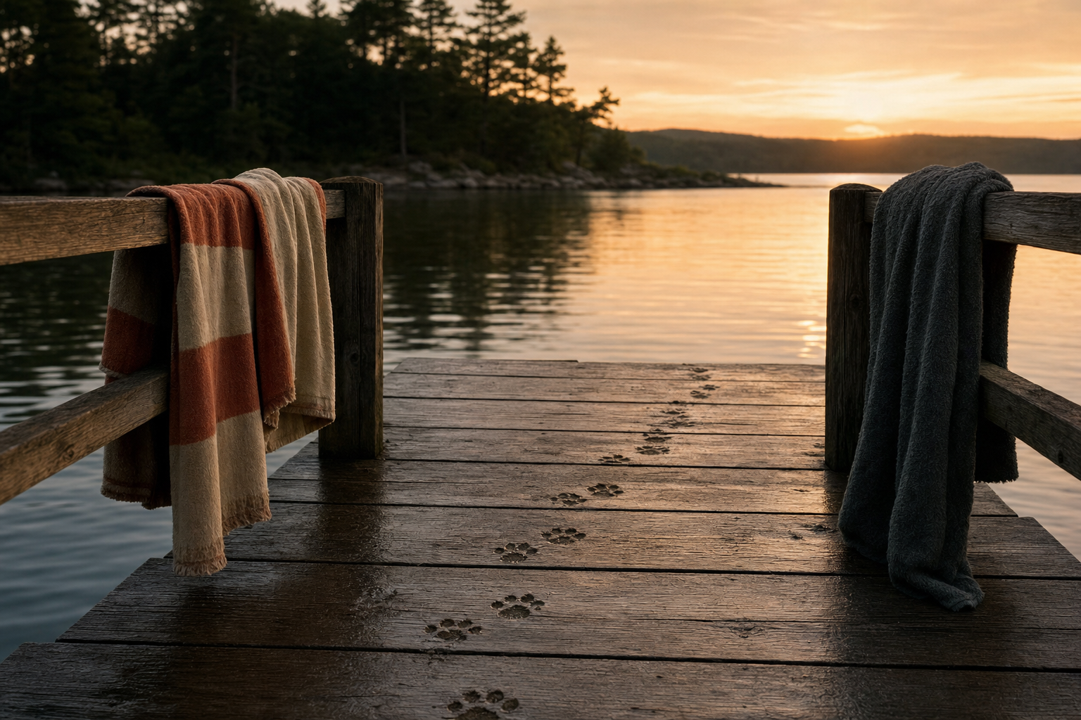 The best lake days leave a tennis ball in the cup holder and a tired golden under the table.