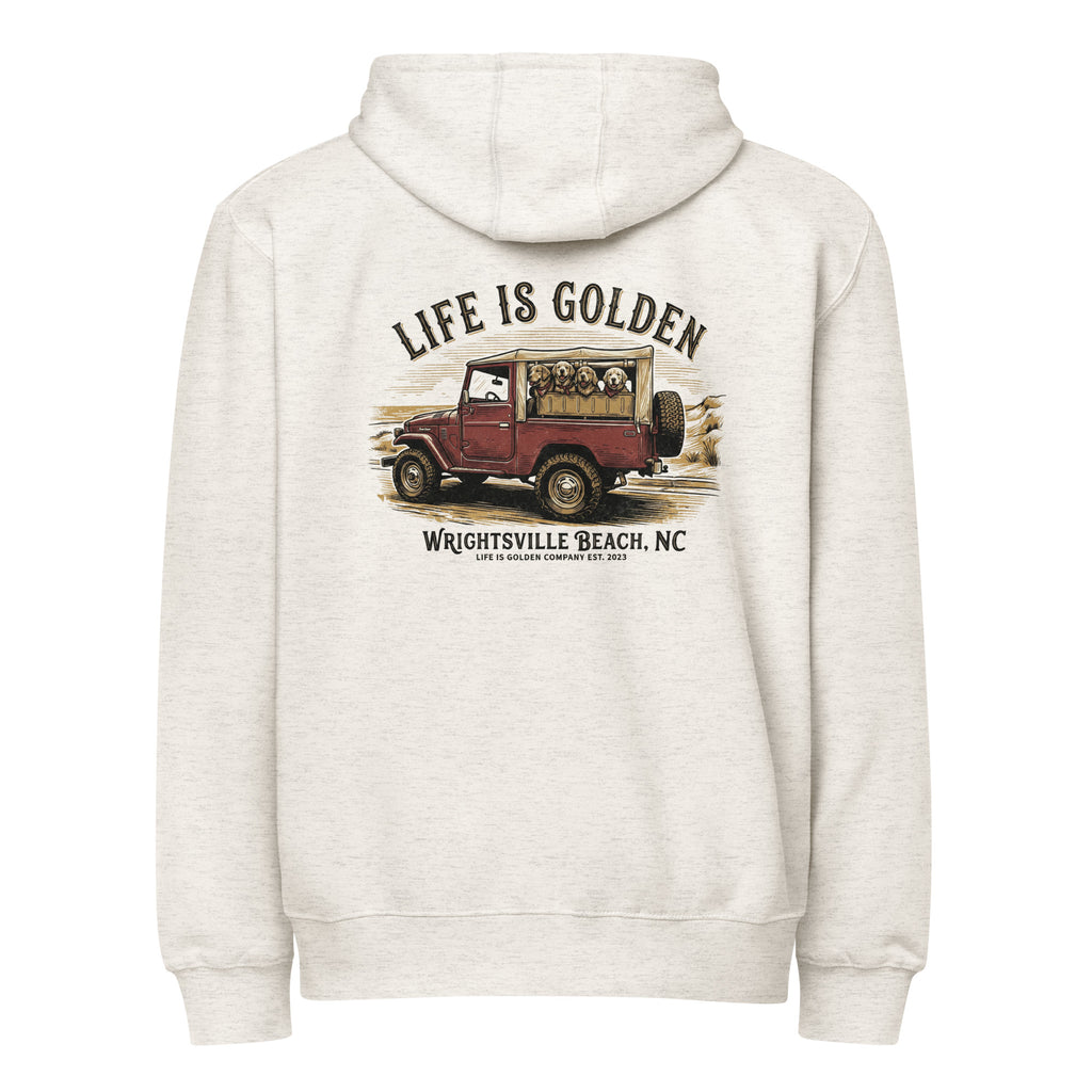 Wrightsville Beach Unisex full zip hoodie