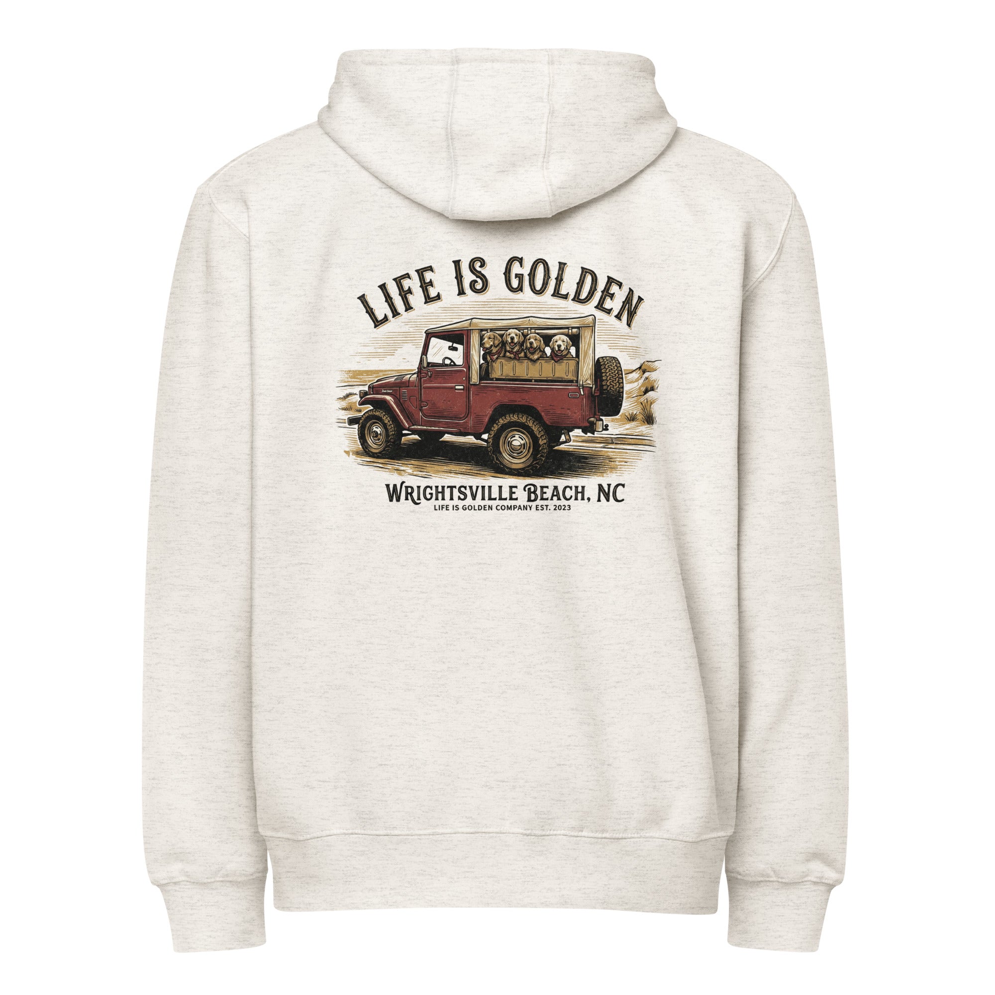 Wrightsville Beach Unisex full zip hoodie