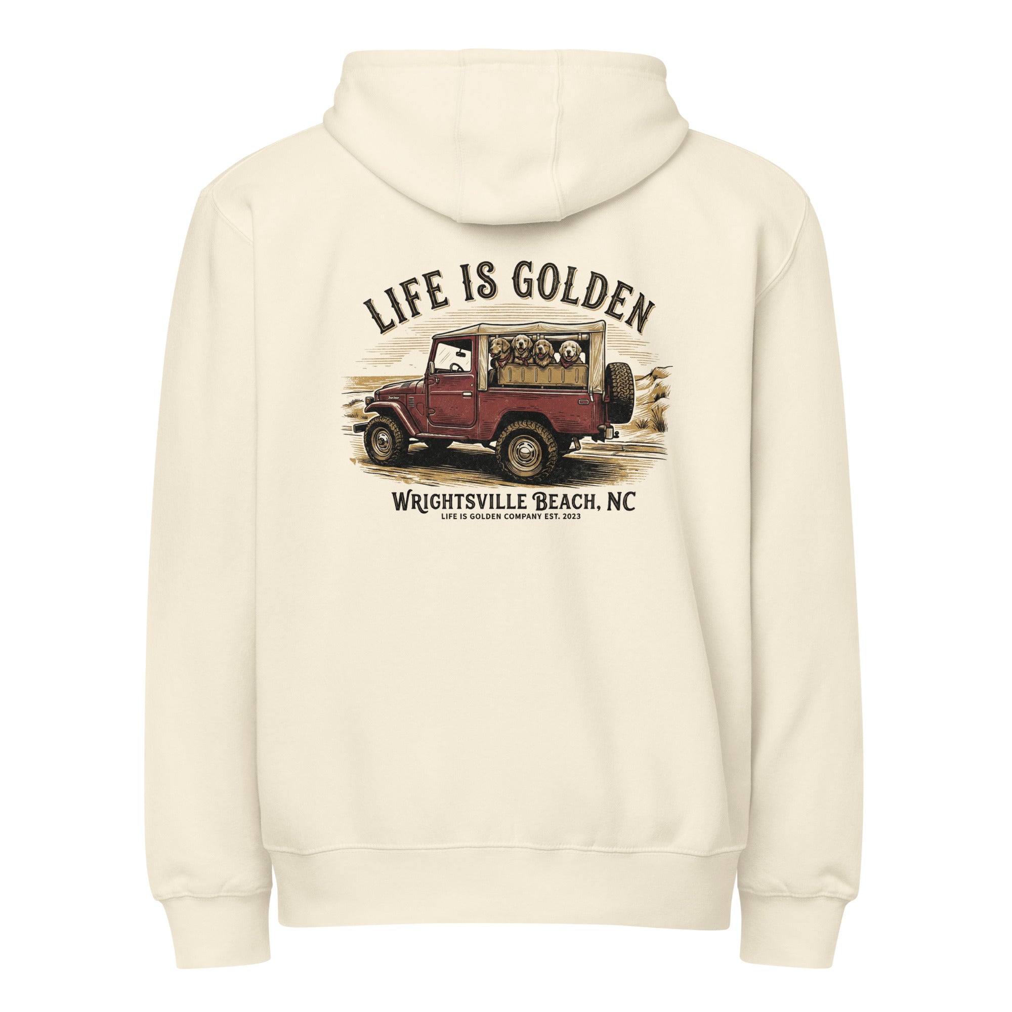 Wrightsville Beach Unisex full zip hoodie