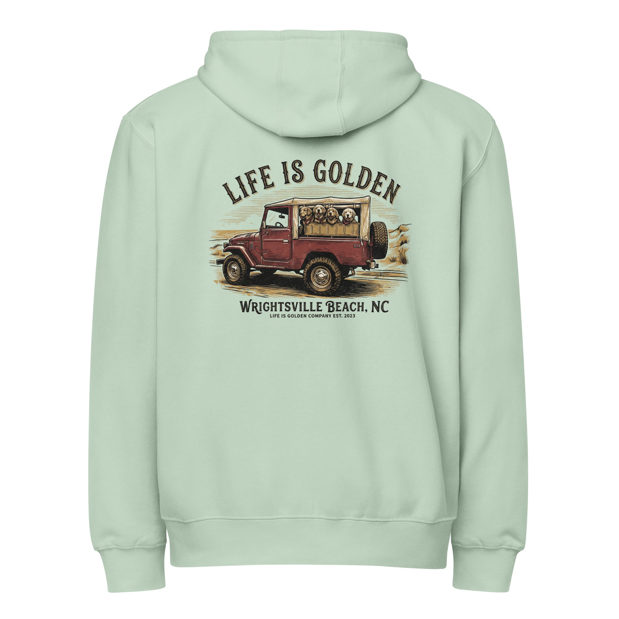 Wrightsville Beach Unisex full zip hoodie