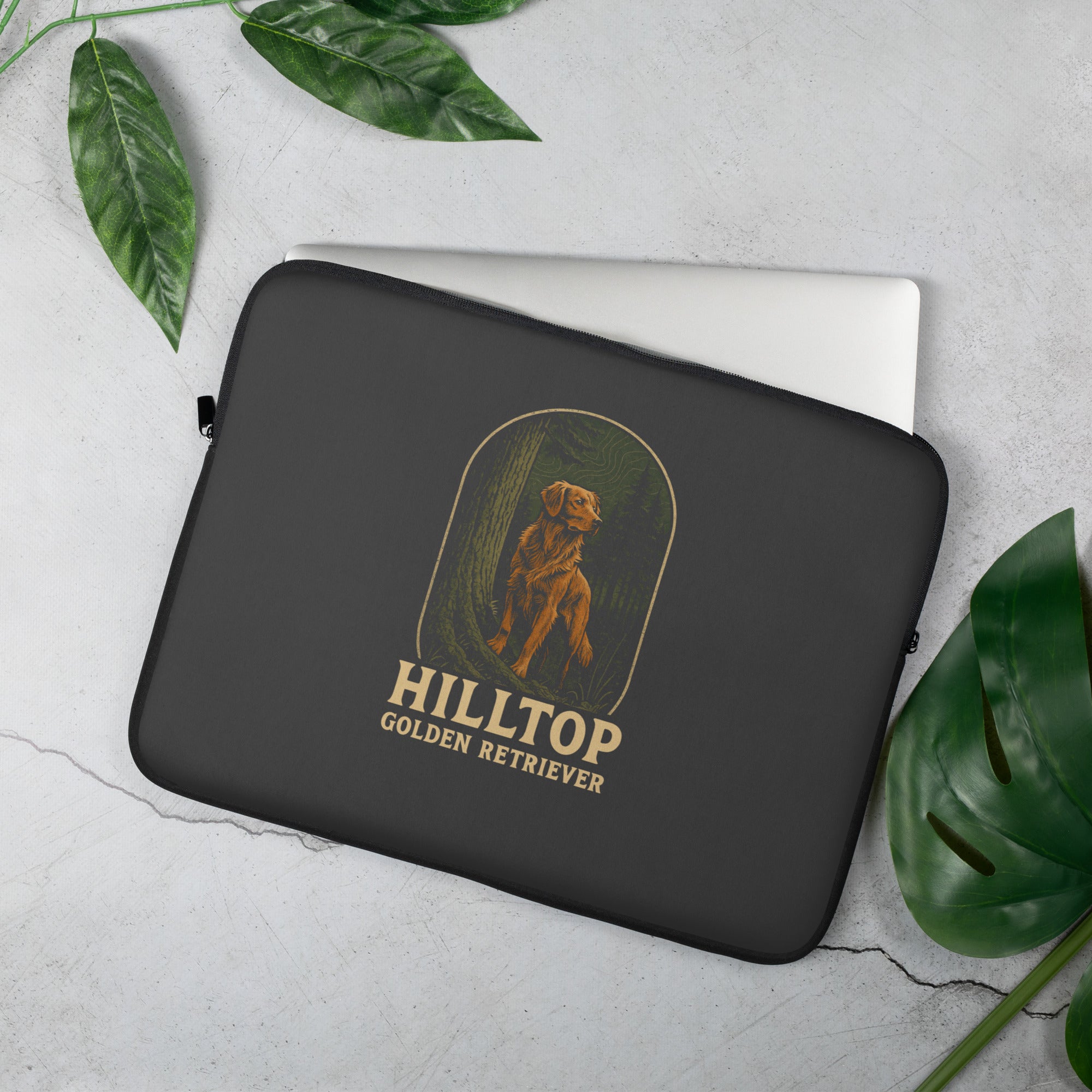 Hilltop Golden Retriever Laptop Sleeve