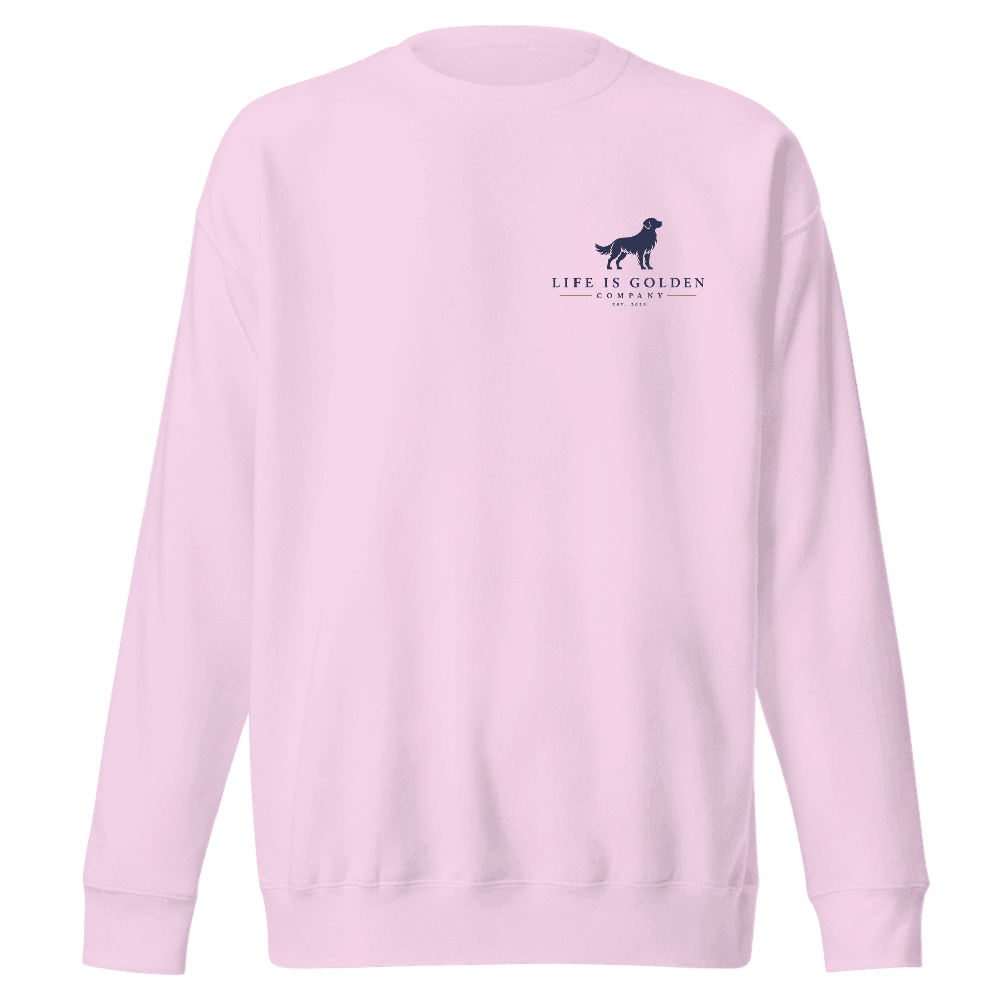 The Barn Chore Crewneck — Lavender (front)