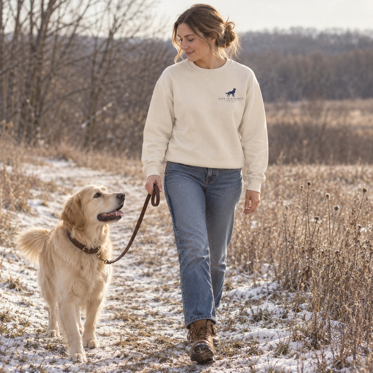 Toasted Goldens Crewneck — lifestyle