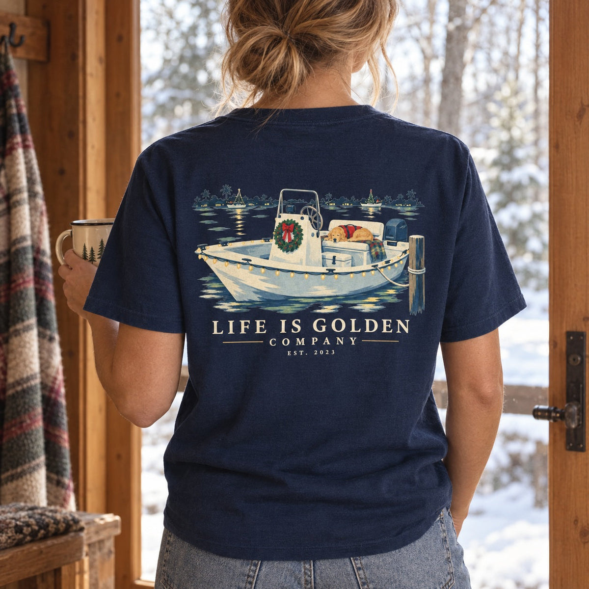 Parade Captain Heavyweight Tee — True Navy — lifestyle and garment context