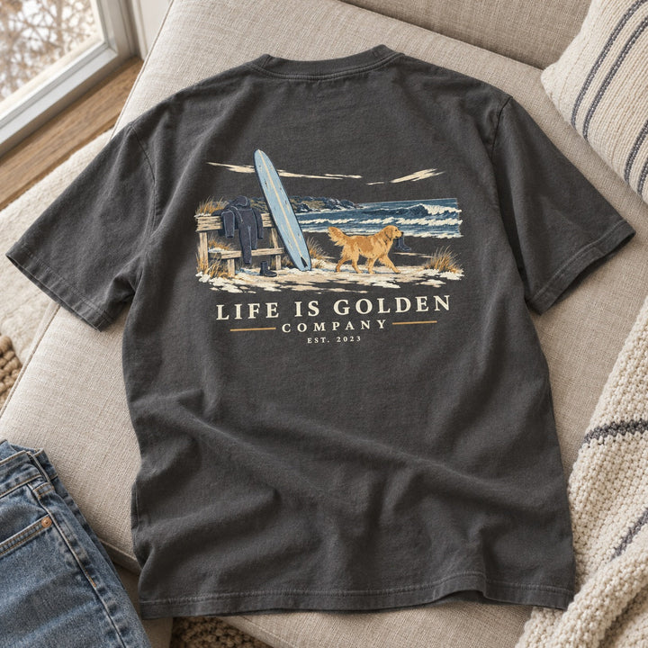 Winter Surf Check Heavyweight Tee