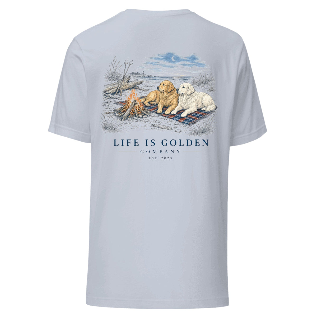 The Last Bonfire Tee — Light Blue