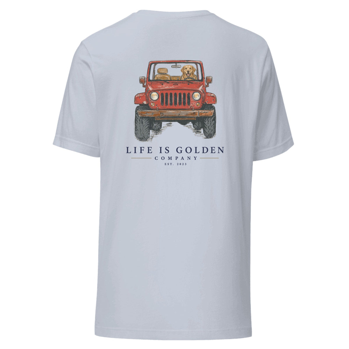The Top-Down Run Tee — Light Blue