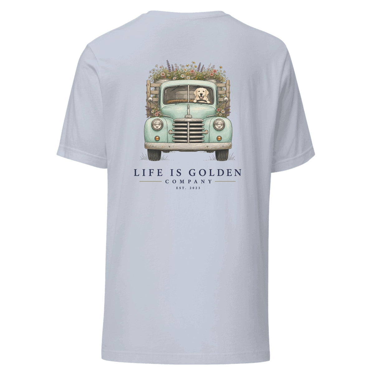 The Market Run Tee — Light Blue