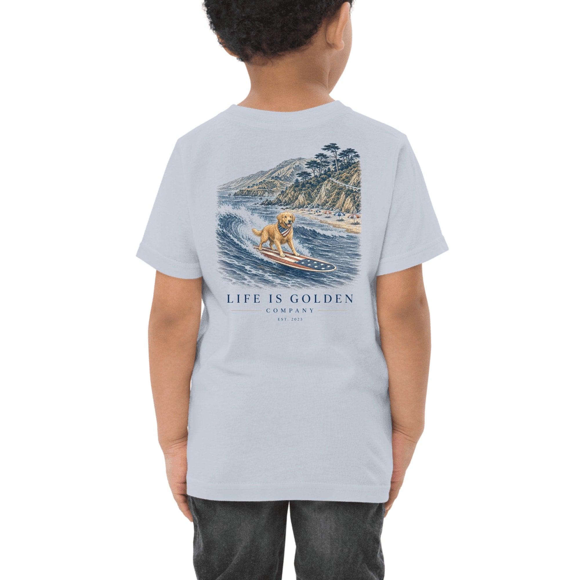 The Dawn Patrol Toddler Tee — Light Blue