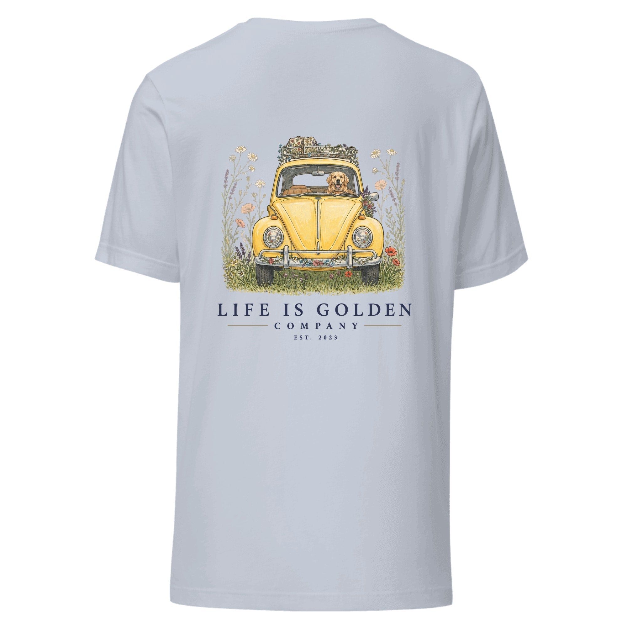The Wildflower Detour Tee — Light Blue