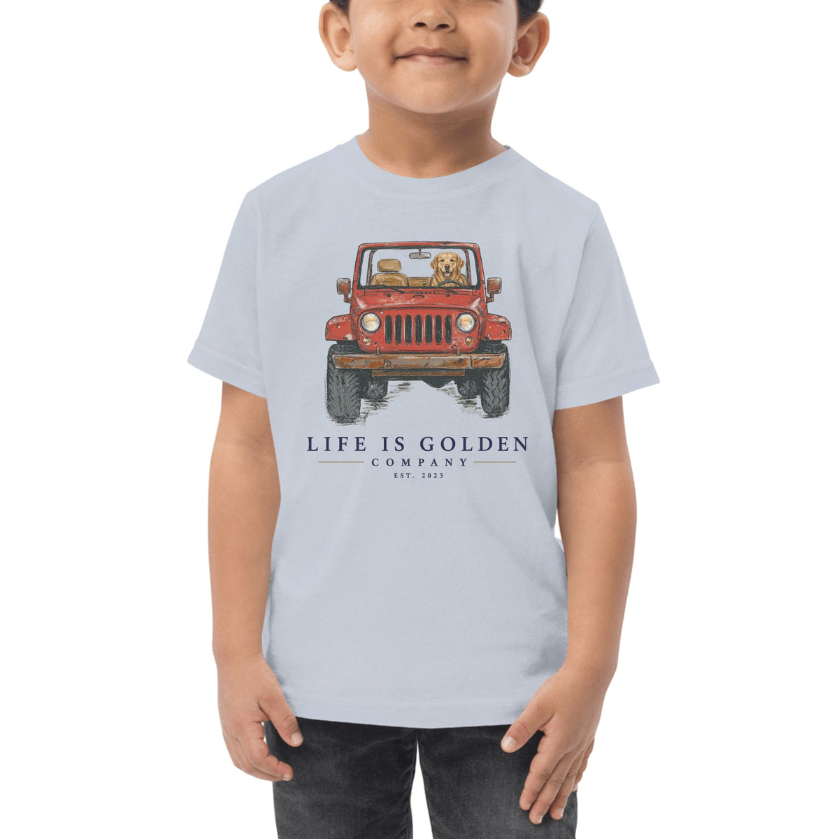 The Top-Down Run Toddler Tee — Light Blue