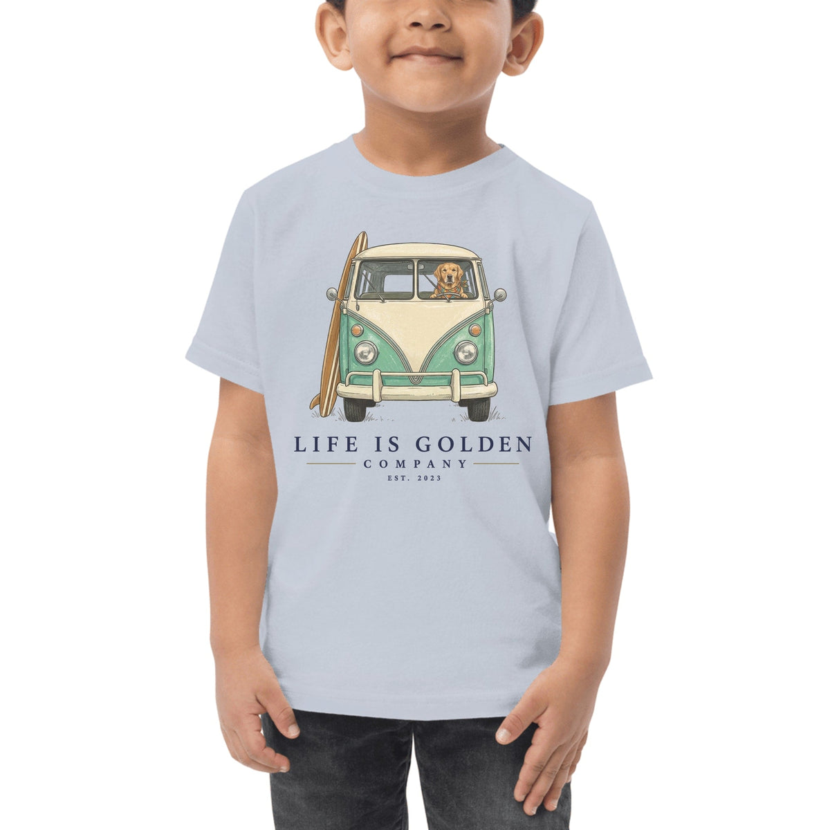 The Board Rider Toddler Tee — Light Blue