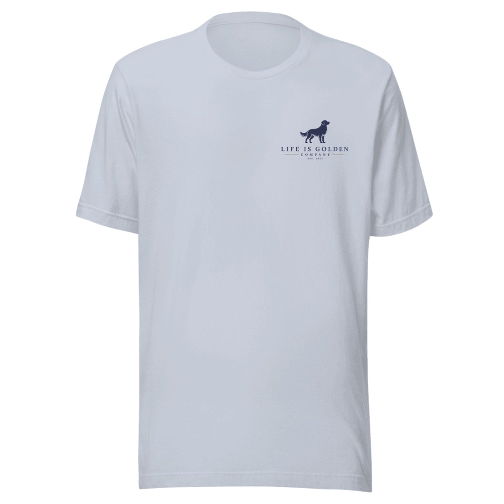 The Board Rider Tee — Light Blue (front)