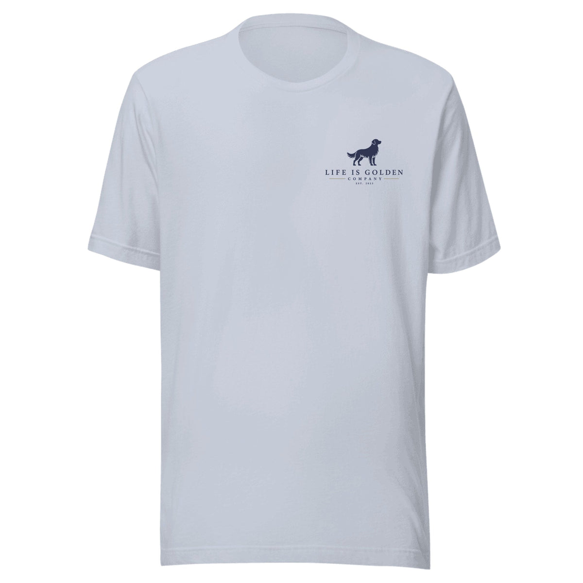 The Raw Bar Tee — Light Blue (front)