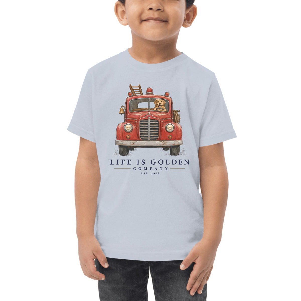 The First Alarm Toddler Tee — Light Blue