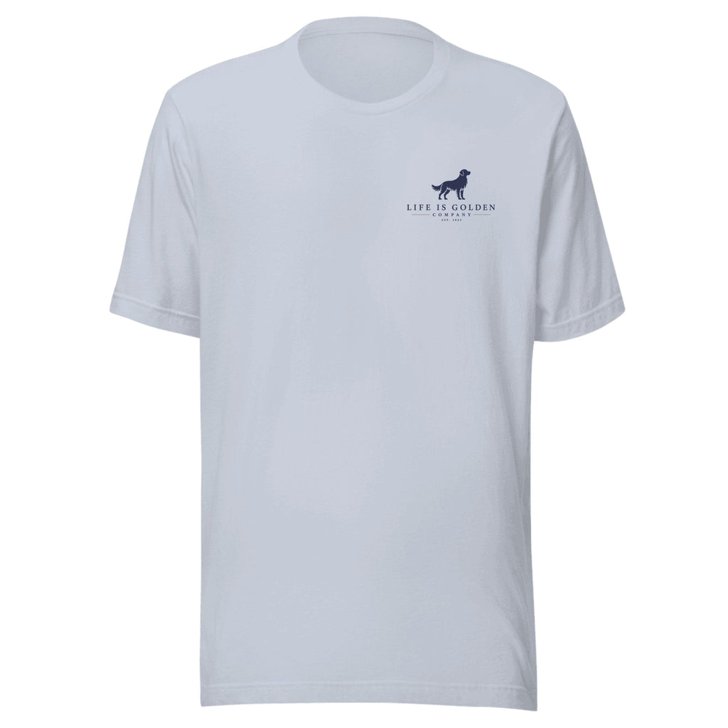 The Deli Manager Tee — Light Blue (front)
