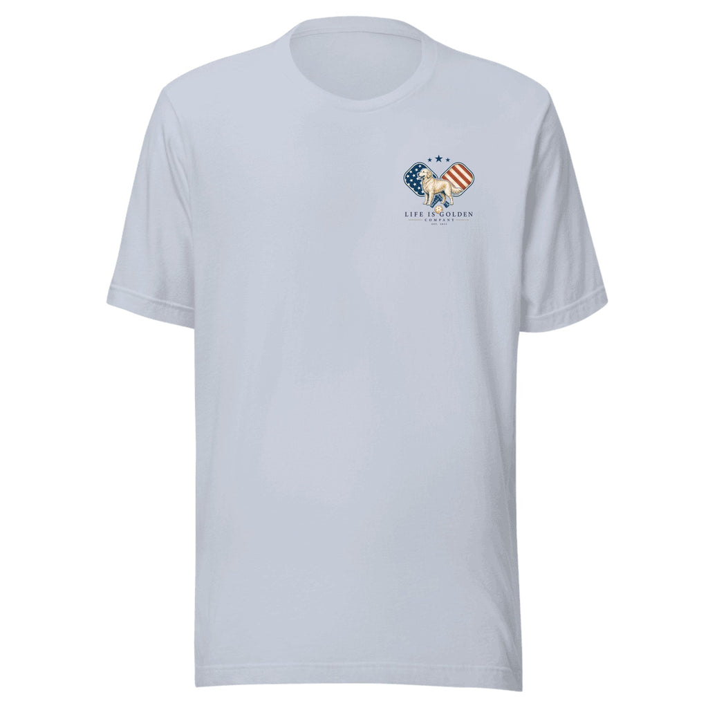 The Kitchen Line Tee — Light Blue (front)