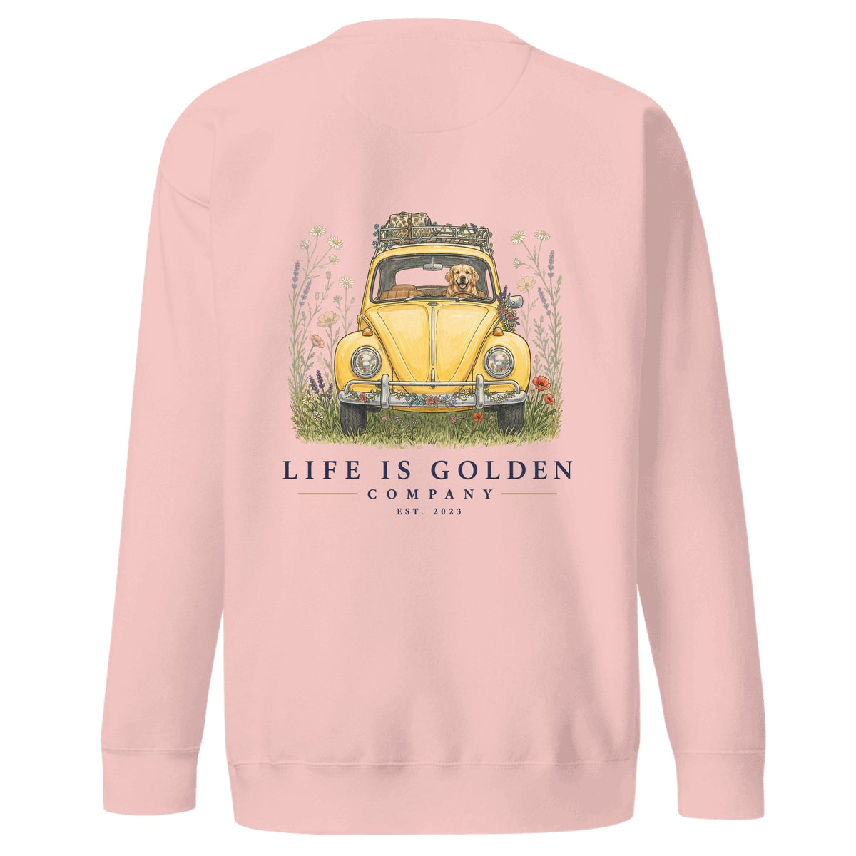 The Wildflower Detour Crewneck — Light Pink