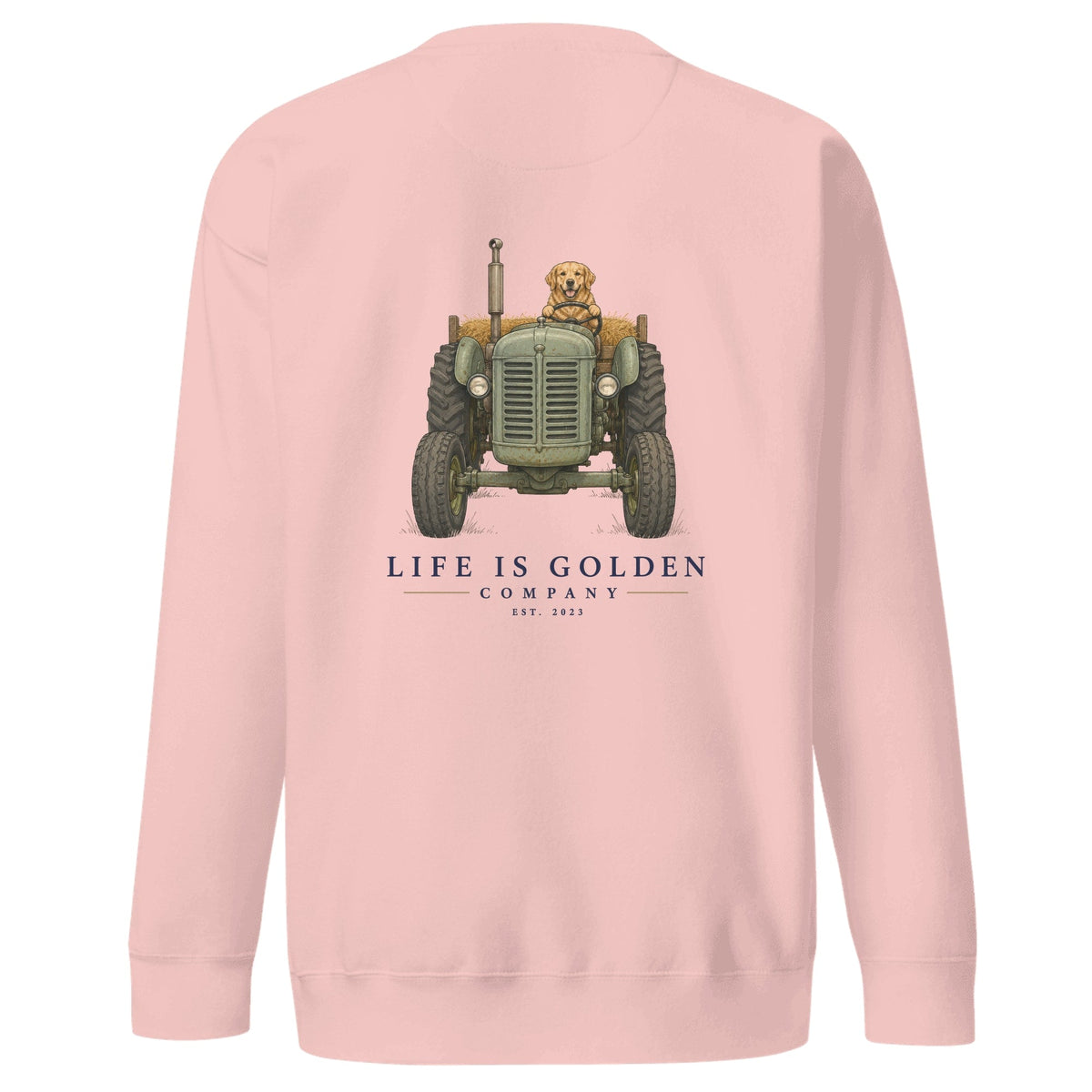 The Hay Haul Crewneck — Light Pink
