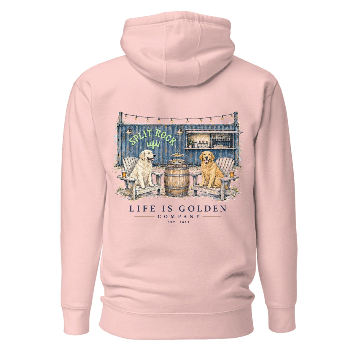 The Raw Bar Hoodie — Light Pink
