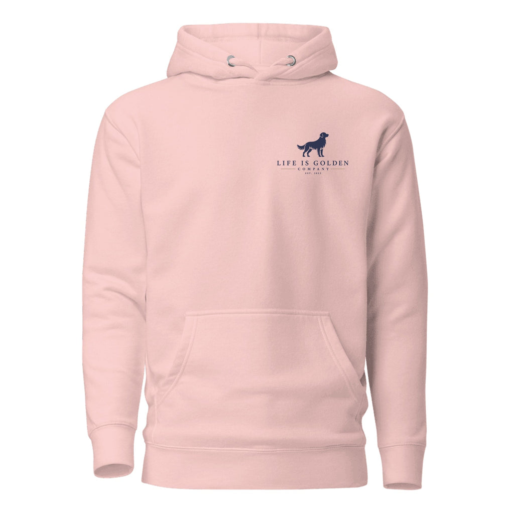 The Sidecar Run Hoodie — Light Pink (front)