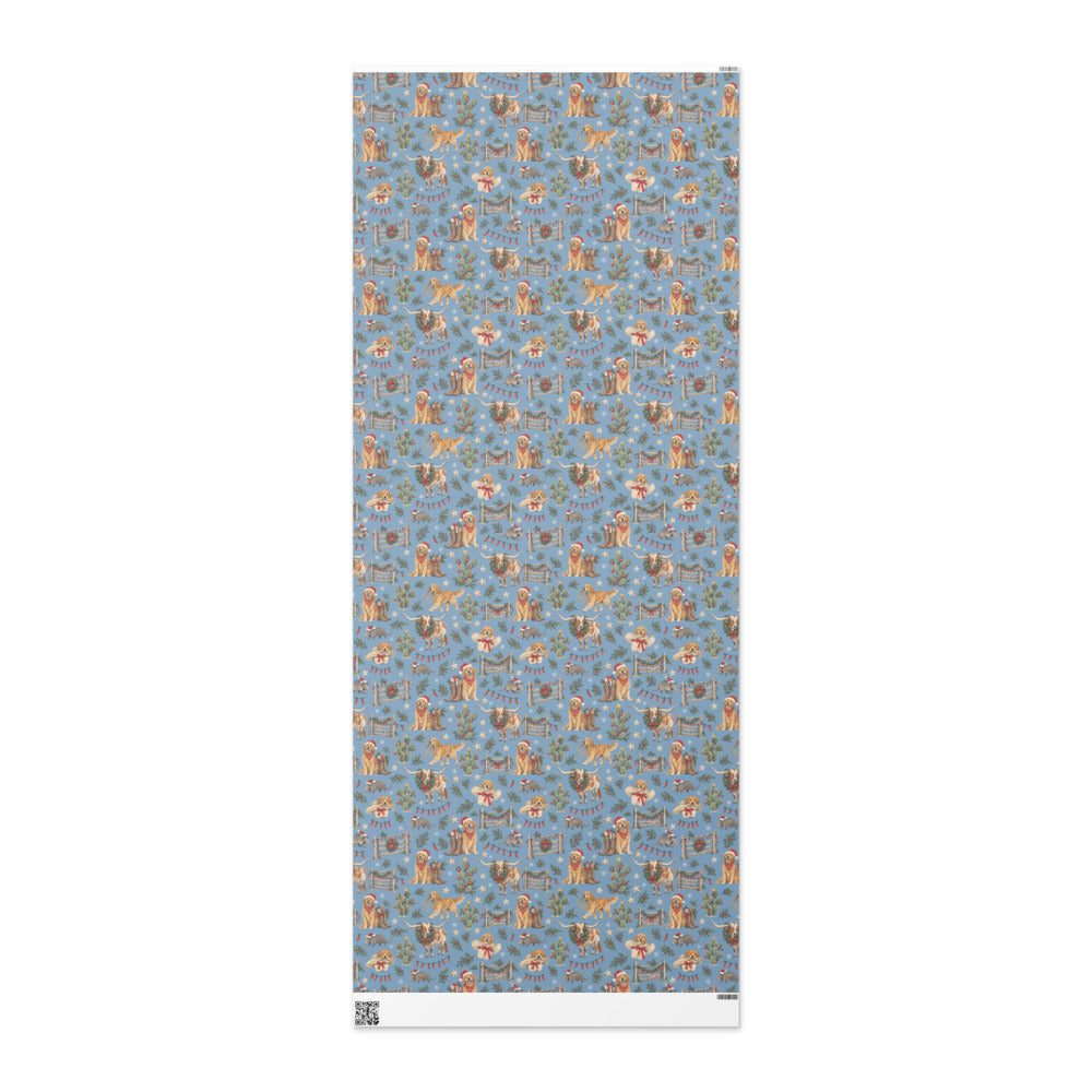 Lone Star Christmas Wrapping Paper — the full 6 ft roll