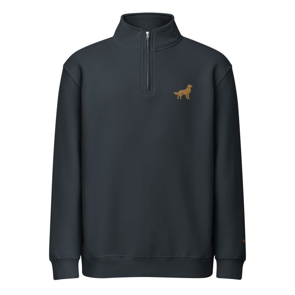 Lane Seven LS14014 navy — Golden chest embroidery — native Printful mockup